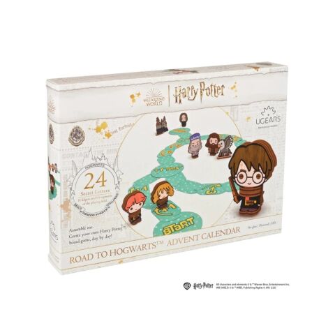 Ugears 3D skladačka Harry Potter Adventný kalendár Stolová hra Cesta do Rokfortu